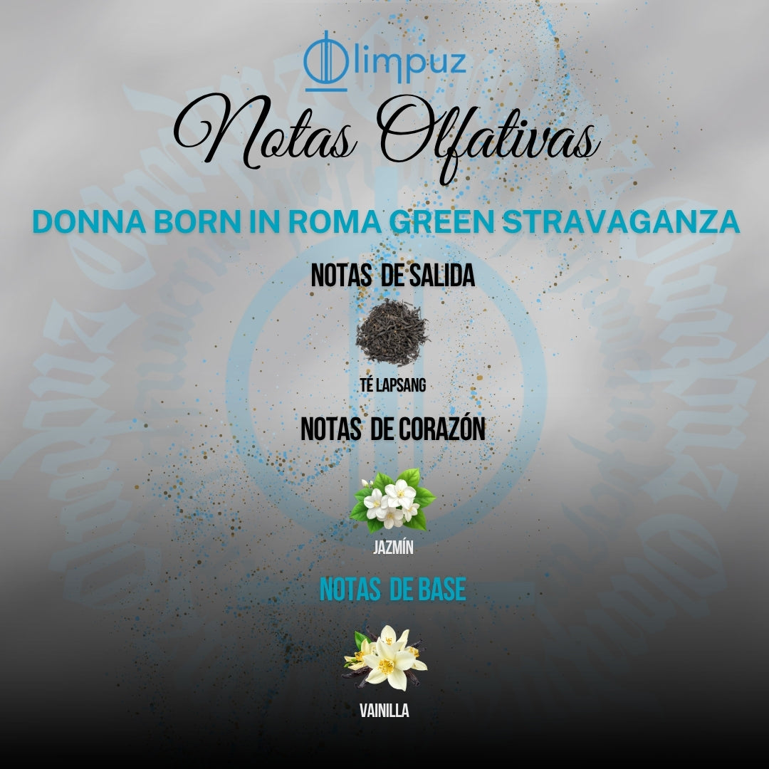 Inspiración Donna born in roma green stravaganza Valentino