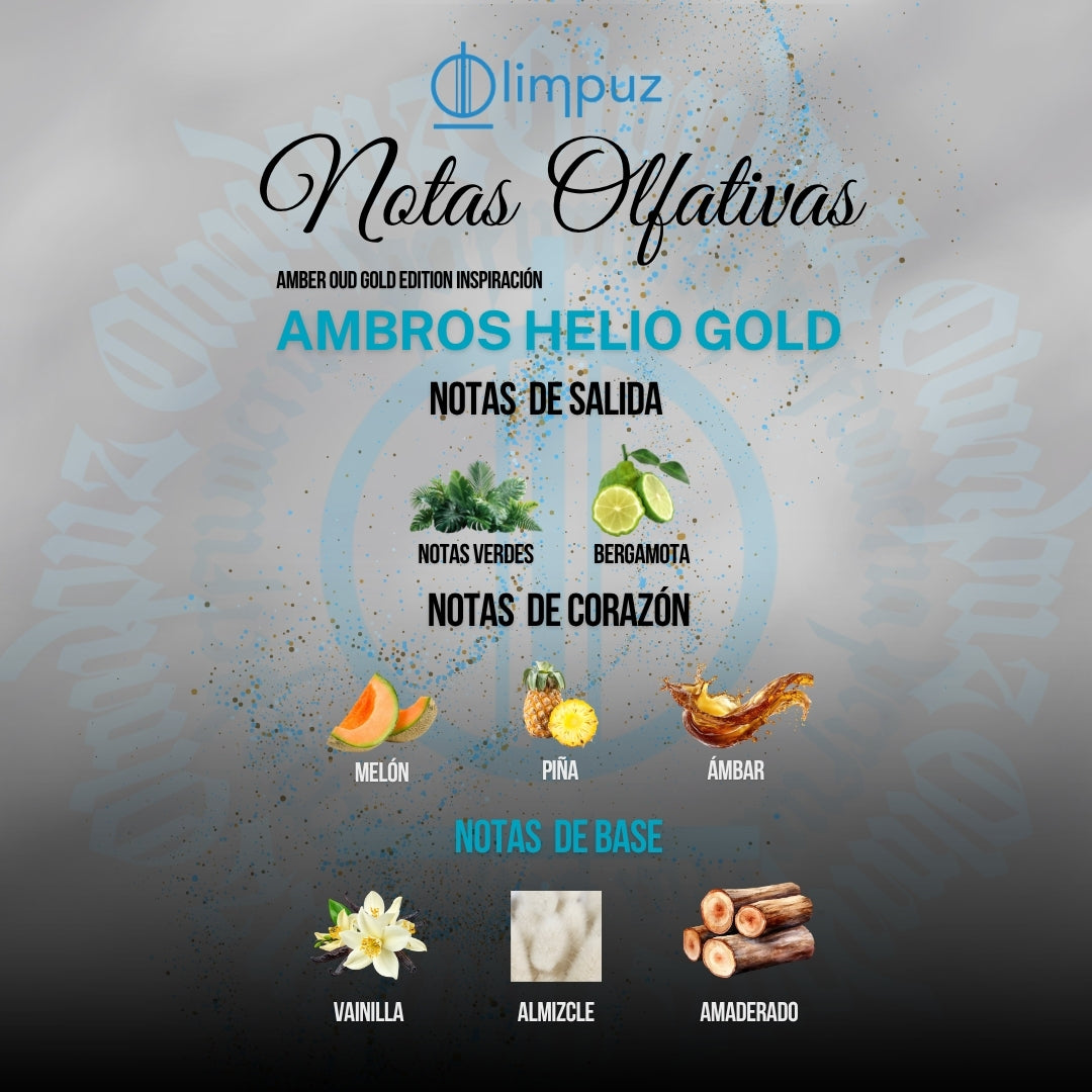 Ambros Helio Gold - Inspiración Amber Oud Gold