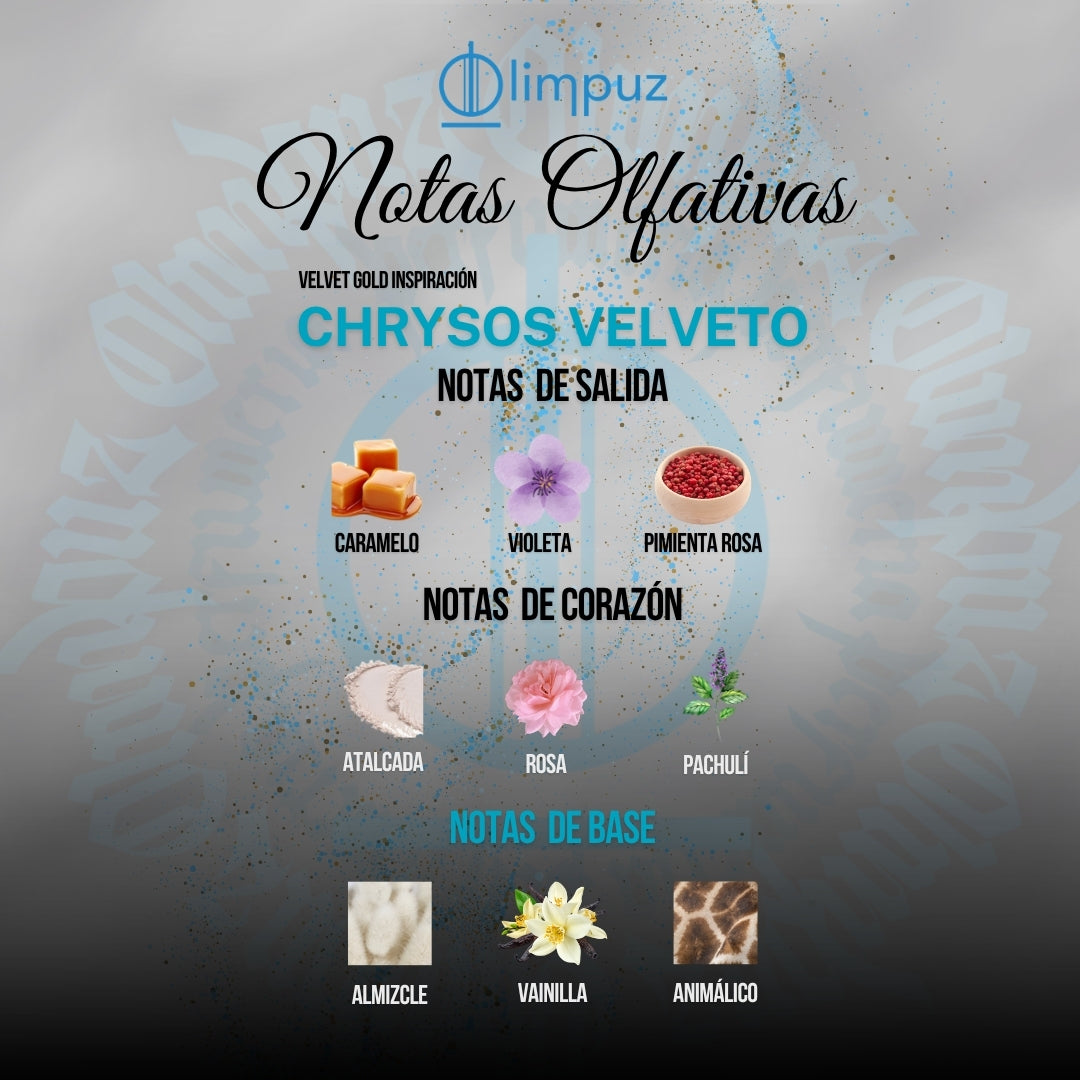 Chrysos Velveto - Inspiración Velvet Gold